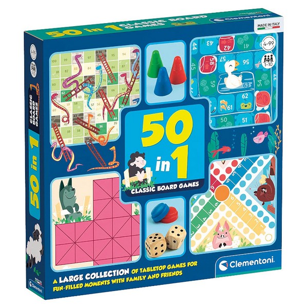 Clementoni 50 az 1-ben Klasszikus családi társasjáték