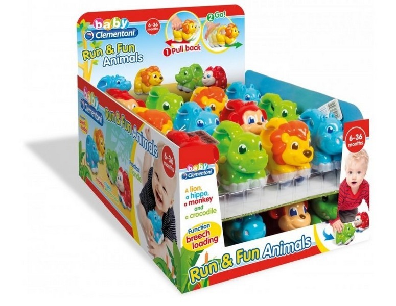 Clementoni Baby Run &amp; Fun Baby felhúzható állatok, többféle