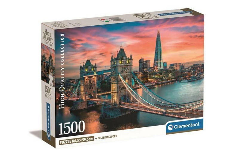 Clementoni Puzzle 1000 db HQC - London Twilight (kompakt doboz)