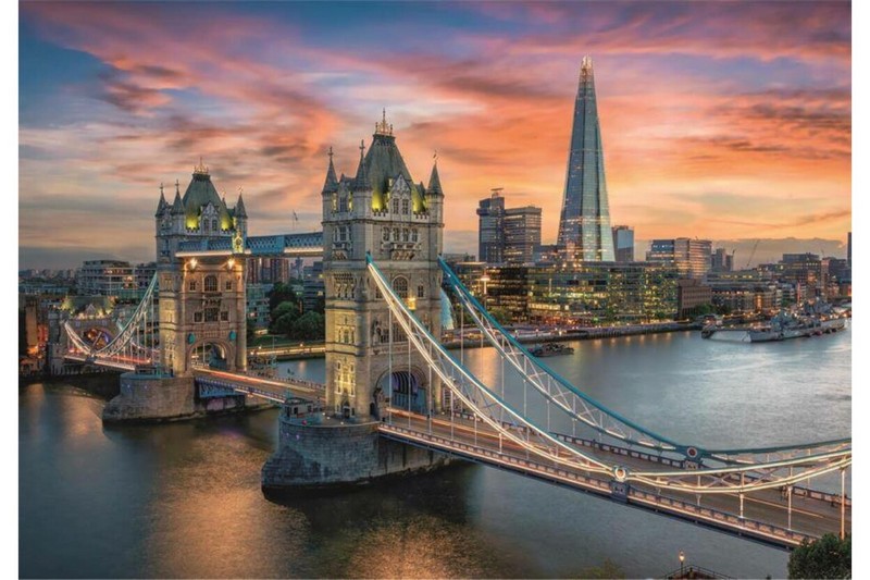 Clementoni Puzzle 1000 db HQC - London Twilight (kompakt doboz)