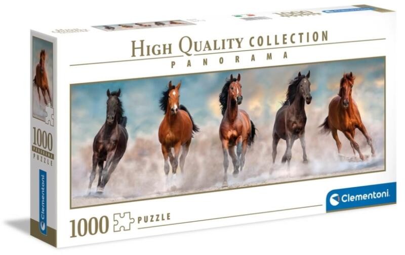 Clementoni Puzzle 1000 db-os HQC Panoráma - Vágtázó