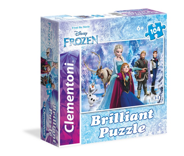 Clementoni Puzzle 104 db-os Ragyogó Jégvarázs