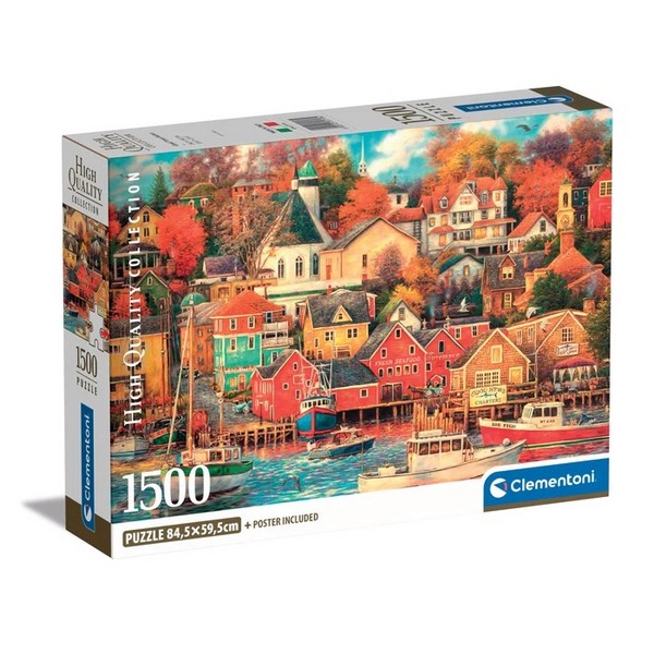Clementoni Puzzle 1500 db HQC - Good Times Harbor (kompakt doboz)