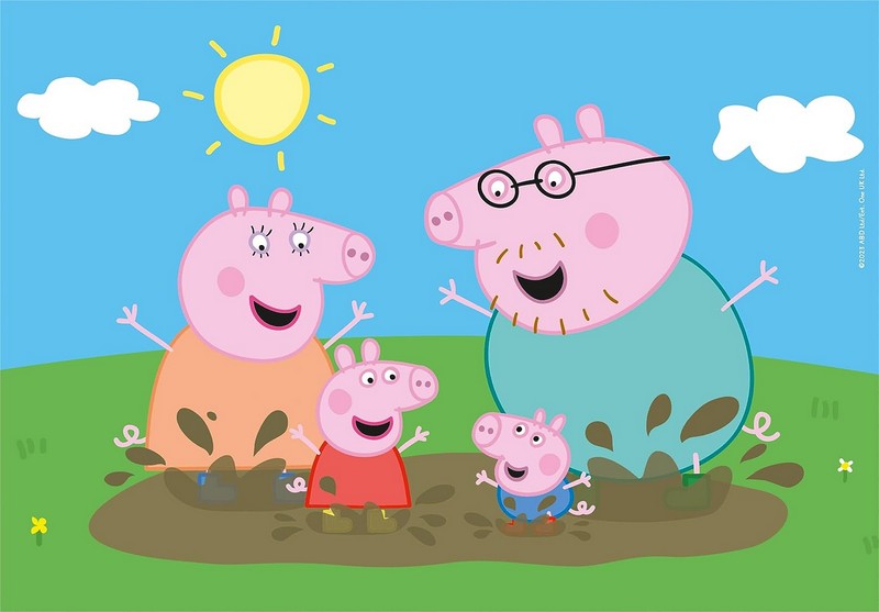 Clementoni Puzzle 2X20 db Supercolor - Peppa Malac