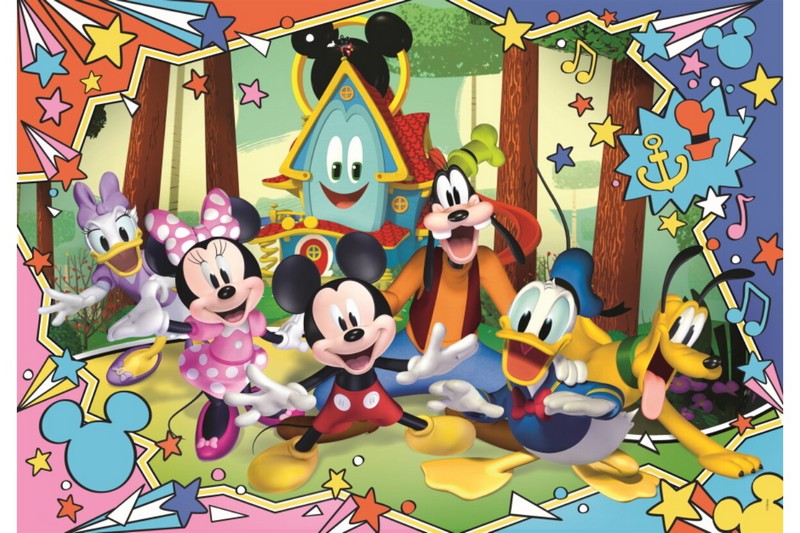 Clementoni Puzzle 30 db Supercolor - Mickey Egér És Barátai