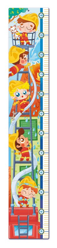 Clementoni Puzzle 30 db-os SuperColor Fali mérce - Tűzoltók