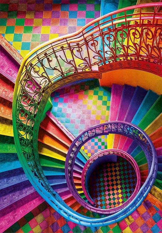 Clementoni Puzzle 500 db - Colorboom Collection - Lépcsők