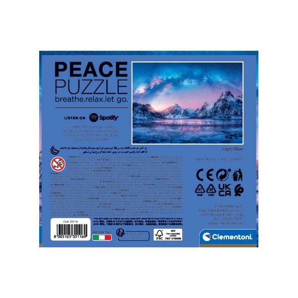 Clementoni Puzzle 500 db-os Peace puzzle - Hegyvidék