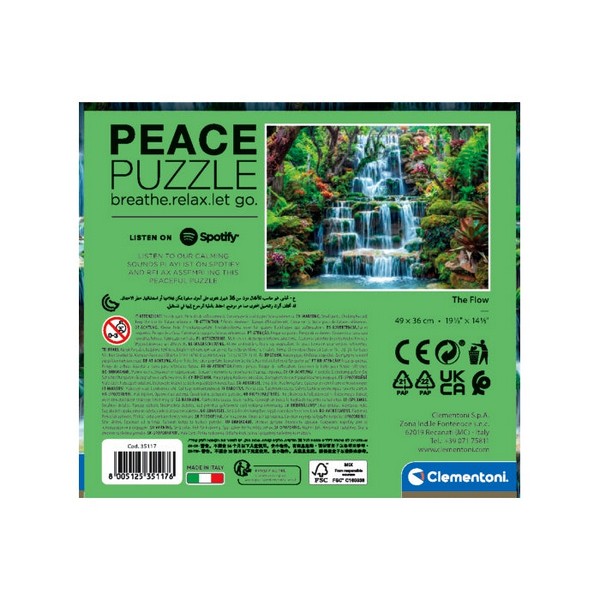 Clementoni Puzzle 500 db-os Peace puzzle - Vízesés