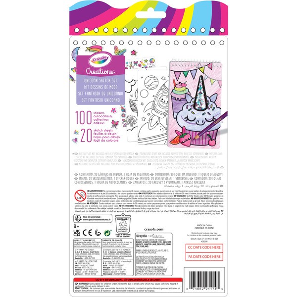 Crayola Creations Unikornis matricás rajzkészlet