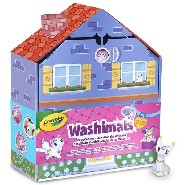 Crayola Washimals Kimosható állatkák - Hangulatos Házikó szett