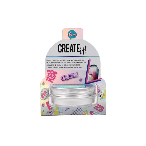 Create It! Fényes Hajszínező Spirál, Többféle (1db)