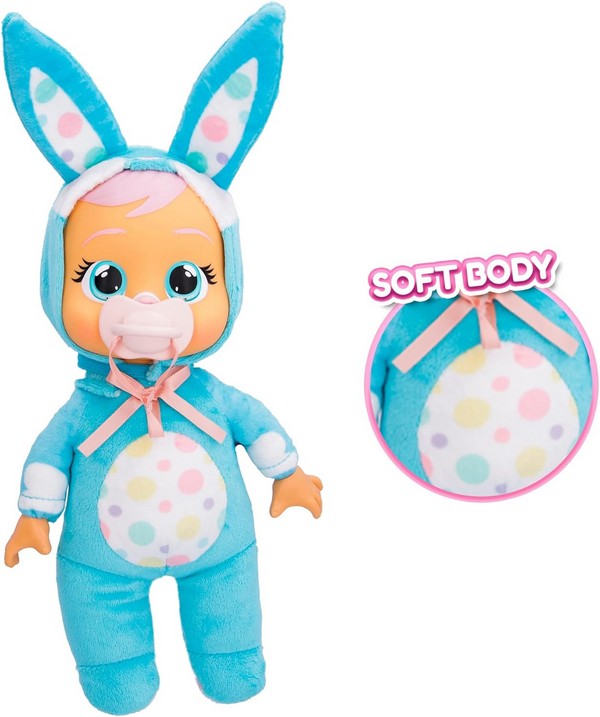 Cry Babies Tiny Cuddles Bunnies Könnyes Baba - Kék Ruhás