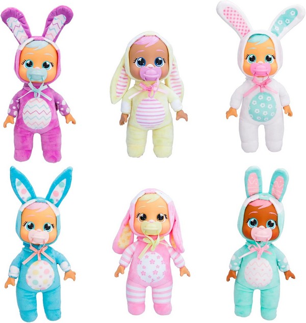 Cry Babies Tiny Cuddles Bunnies Könnyes Baba - Kék Ruhás