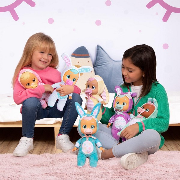 Cry Babies Tiny Cuddles Bunnies Könnyes Baba - Kék Ruhás