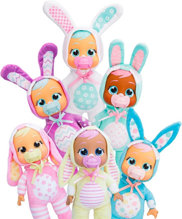 Cry Babies Tiny Cuddles Bunnies Könnyes Baba - Pink Ruhás
