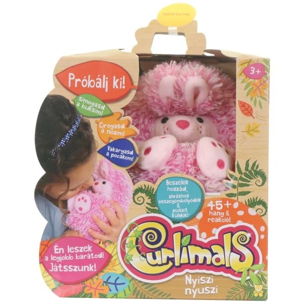 Curlimals Interaktív Plüss Figura - Nyiszi Nyuszi