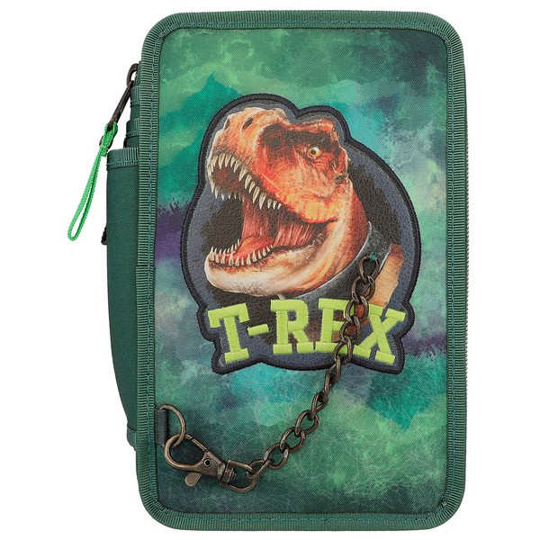 Dino World 3 Emeletes Töltött Tolltartó T-Rex
