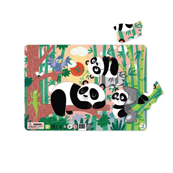 Dodo Keretes Puzzle háttérrel 21 db - Panda