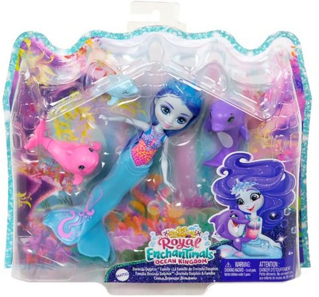 Enchantimals Babák Állatka Családdal Dorinda Dolphin