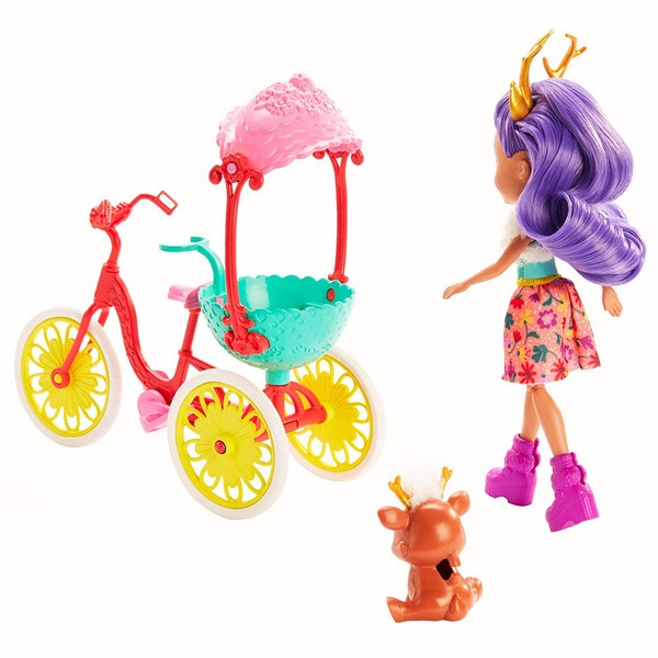 Enchantimals baba állatkával közepes szett Danessa Deer