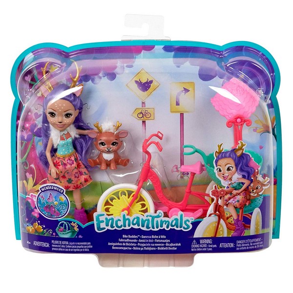 Enchantimals baba állatkával közepes szett Danessa Deer