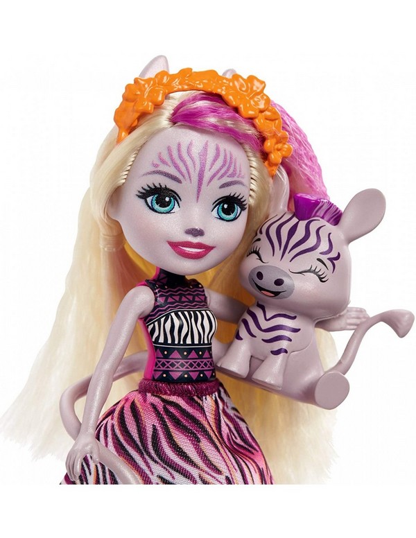 Enchantimals válogatás baba állatkával Zadie Zebra