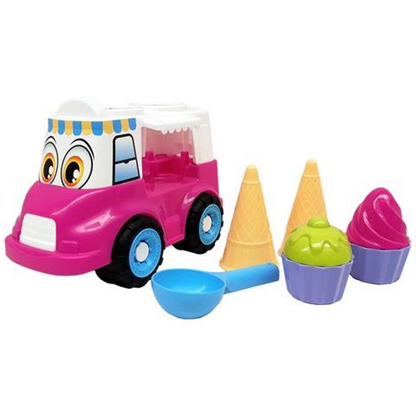 Fagylaltos kocsi homokozó készlet 8 db-os, 2 féle