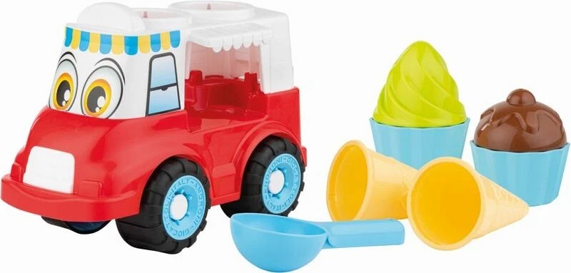 Fagylaltos kocsi homokozó készlet 8 db-os, 2 féle