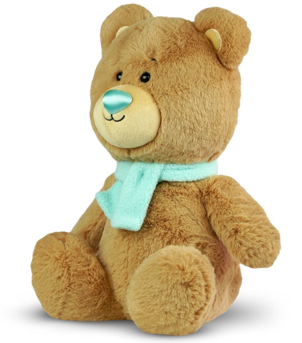 Fényes Orrú Plüss Bézs Maci 25 cm