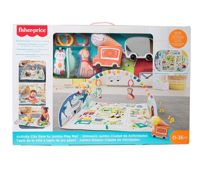 Fisher-Price 2 az 1-ben óriás városi játszószőnyeg