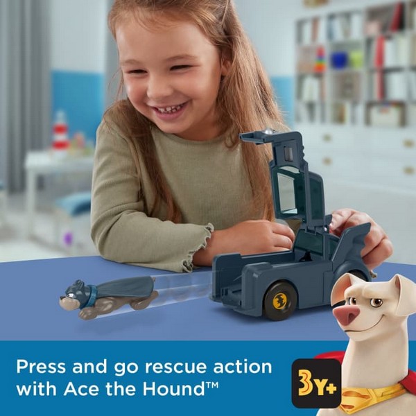 Fisher-Price Szuperállatok Ligája Kiskedvenc deluxe járgánnyal - Ace