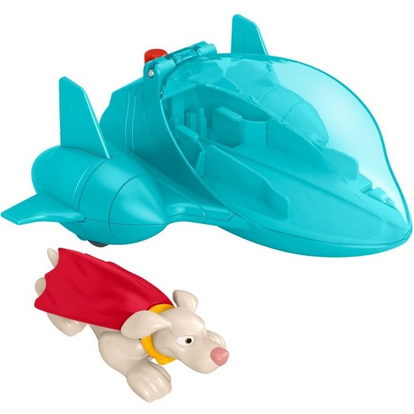 Fisher-Price Szuperállatok Ligája Kiskedvenc deluxe járgánnyal - Krypto