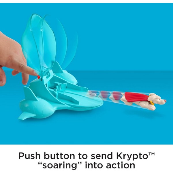 Fisher-Price Szuperállatok Ligája Kiskedvenc deluxe járgánnyal - Krypto