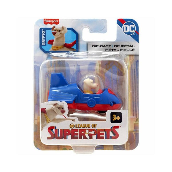 Fisher-Price Szuperállatok Ligája Szuperhős Kiskedvenc járgánnyal - Krypto