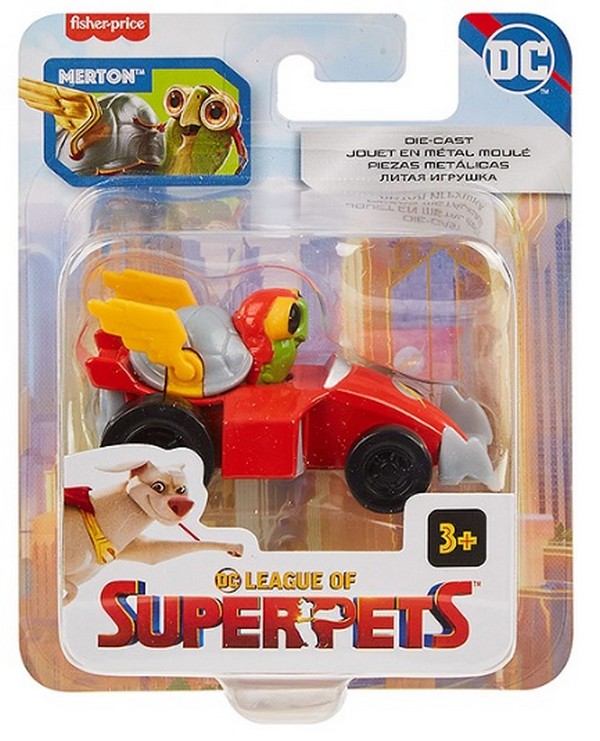 Fisher-Price Szuperállatok Ligája Szuperhős Kiskedvenc járgánnyal - Merton