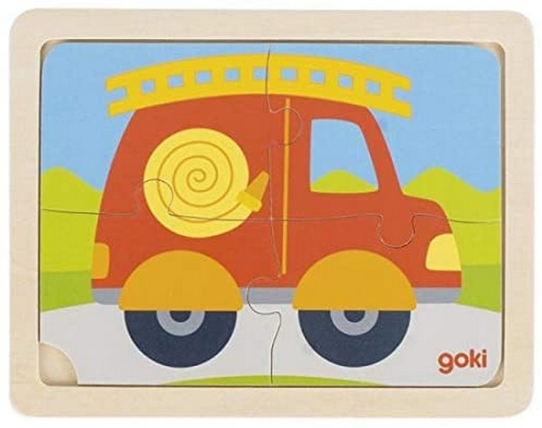 GOKI 4 db-os fa puzzle, többféle