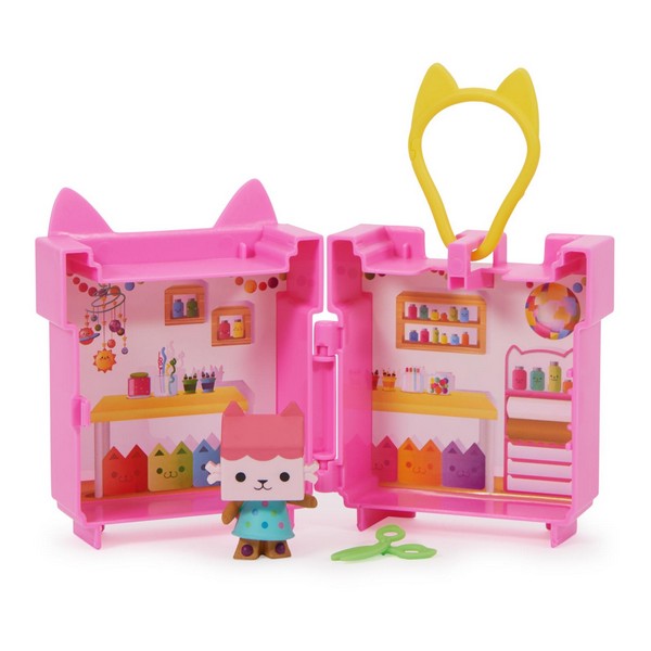 Gabi Babaháza Hordozható Mini Szett - Pici Doboz Cica Pink Szobája