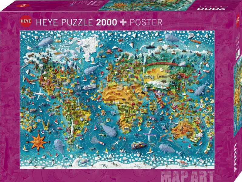 HEYE Puzzle 2000 db - Miniature World