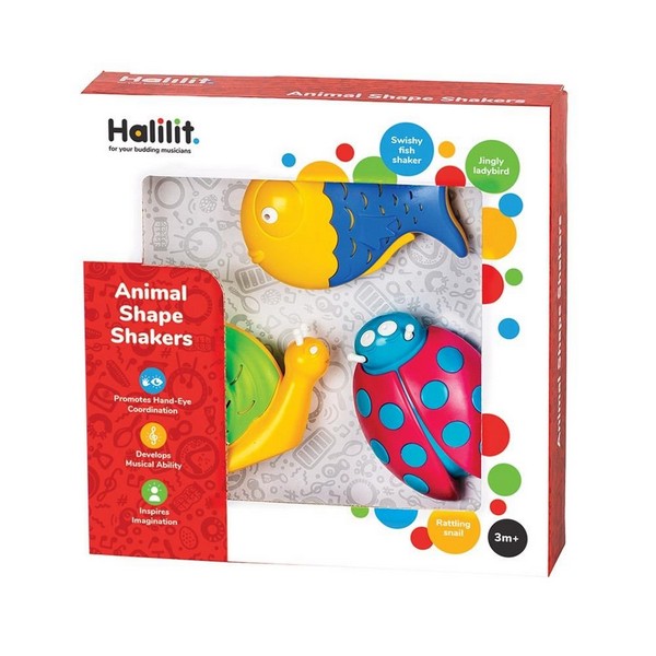 Halilit Állat Formájú Csörgők 3 db-os szett