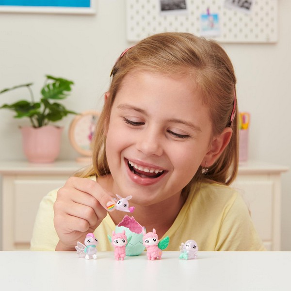 Hatchimals 10 db-os Tojástartó - Láma Család