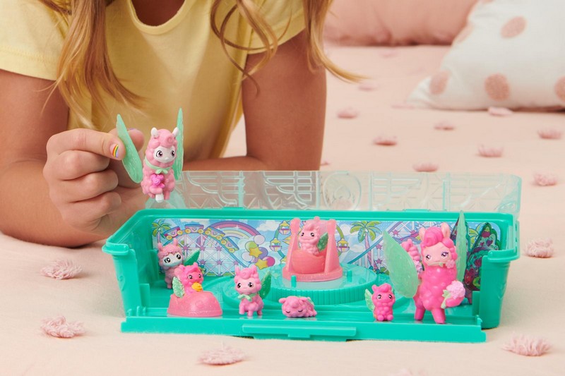 Hatchimals 10 db-os Tojástartó - Láma Család