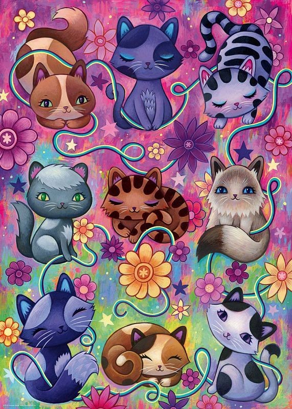 Heye Puzzle 1000 db - Kitty Cats