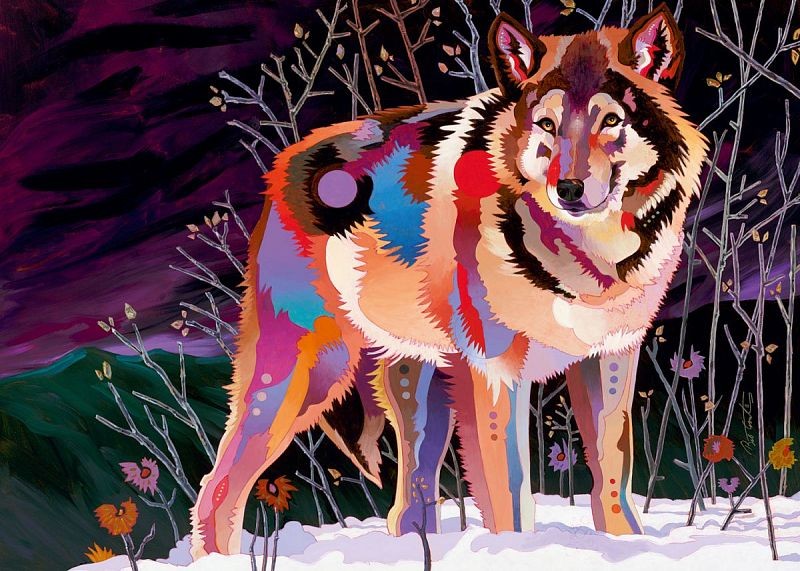 Heye Puzzle 1000 db - Night Wolf