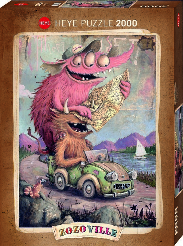 Heye Puzzle 2000 db - Zozoville Road Trippin'