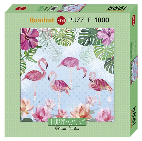 Heye puzzle 1000 db - Flamingos &amp; Lilies, Turnowsky