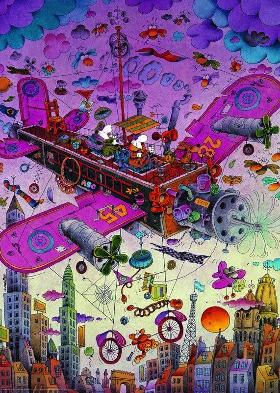 Heye puzzle 1000 db - Fly with me!, Mordillo