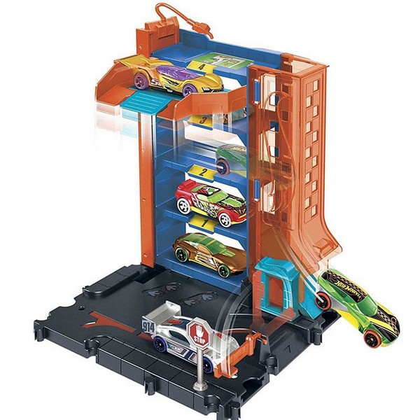 Hot Wheels City Alap Pálya Downtown Car Park