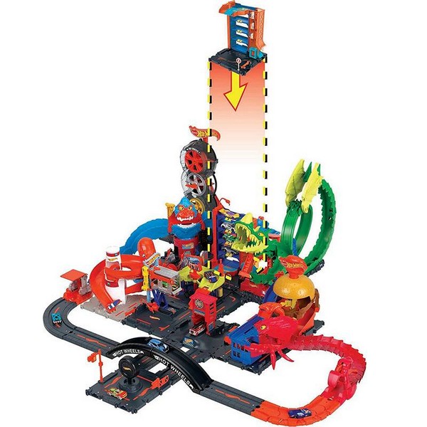 Hot Wheels City Alap Pálya Downtown Car Park