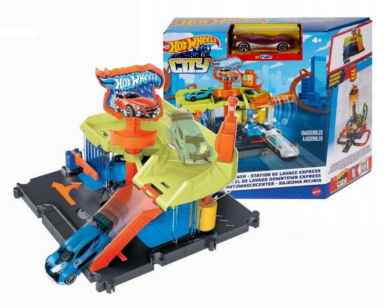 Hot Wheels City Alap Pálya Downtown Express Car Wash